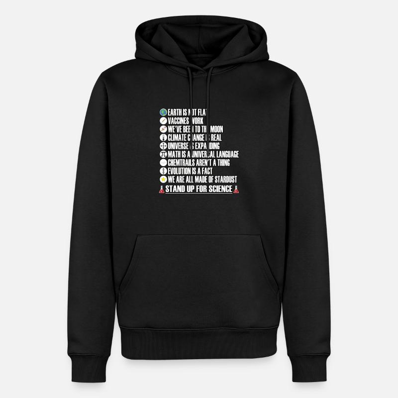 Stand up for Science - Sweat à capuche Premium bio Homme - noir