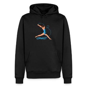 Turnen Rhythmische Sportgymnastik - Männer Premium Bio Hoodie - Schwarz - Vorne - Nico (187cm)