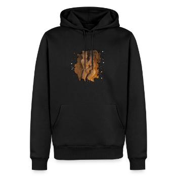 Position 11 - Sweat à capuche Premium bio Homme - noir - Devant - Nico (187cm)