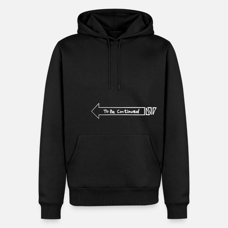 ToBeContinued - Sweat à capuche Premium bio Homme - noir