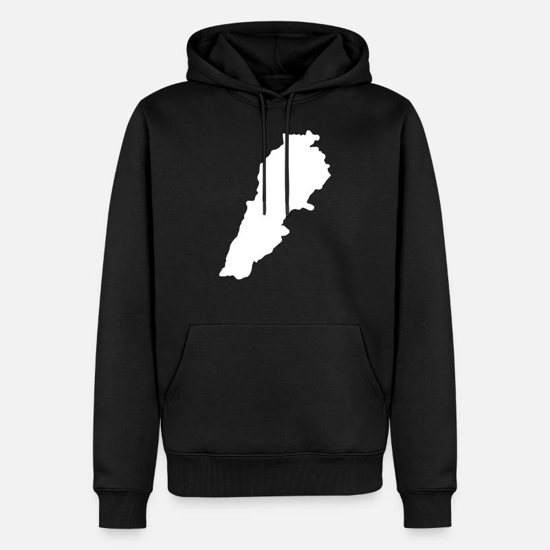 Libanon - Männer Premium Bio Hoodie - Schwarz