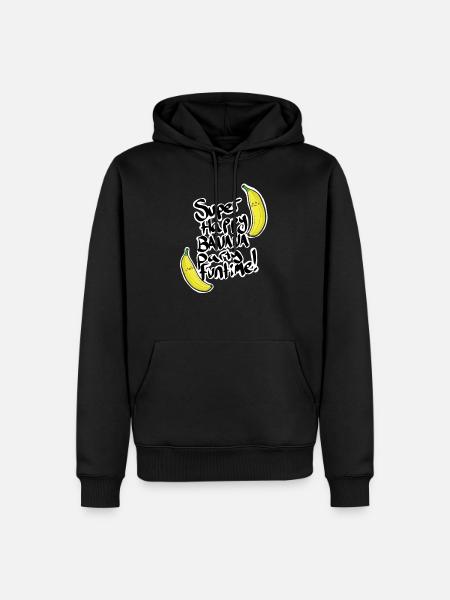 BANANA PARTY - Men’s Premium Organic Hoodie - black