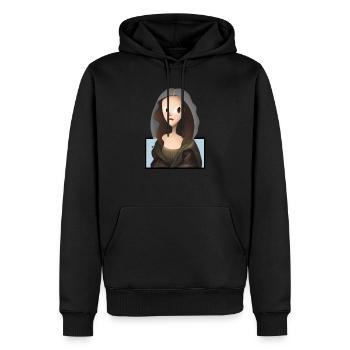 Monnalisa - Männer Premium Bio Hoodie - Schwarz - Vorne - Nico (187cm)