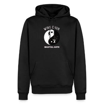 Wing Chun Kung Fu Martial Arts - Männer Premium Bio Hoodie - Schwarz - Vorne - Nico (187cm)