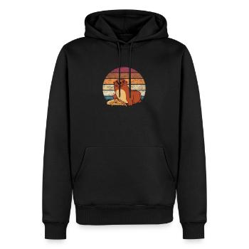 Chemise loutre mignonne loutre pour les amoureux de la loutre - Sweat à capuche Premium bio Homme - noir - Devant - Nico (187cm)