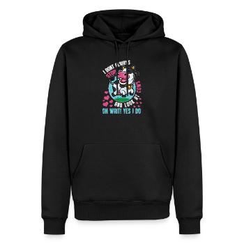 Kuh Kühe Rind Bauernhof Milchbauer Bauer Landwirt - Männer Premium Bio Hoodie - Schwarz - Vorne - Nico (187cm)