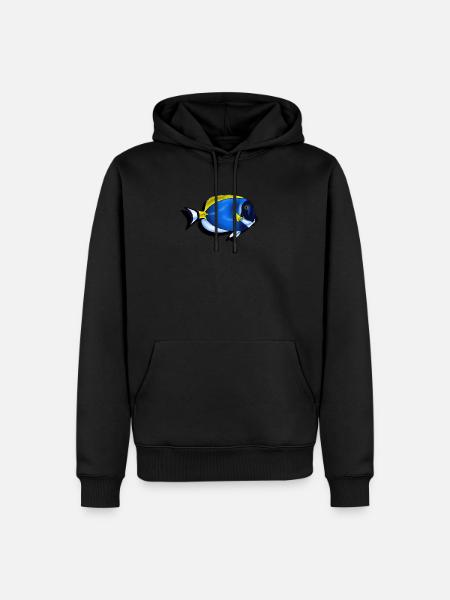 Leucosternon surgeonfish - Men’s Premium Organic Hoodie - black