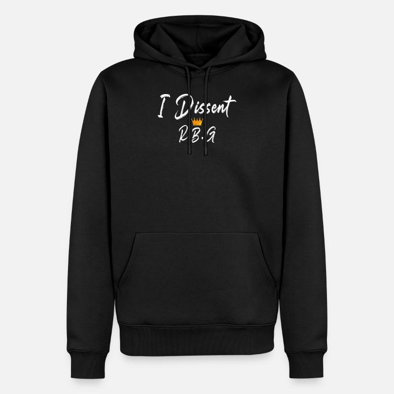 Ich widerspreche Rbg - Männer Premium Bio Hoodie - Schwarz