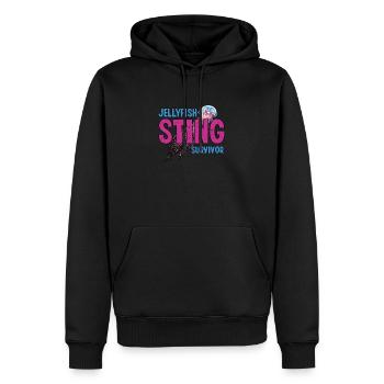 Costume de méduse Méduse cnidaire drôle - Sweat à capuche Premium bio Homme - noir - Devant - Nico (187cm)