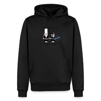 PUR PRODUIT DE BRETAGNE - Sweat à capuche Premium bio Homme - noir - Devant - Nico (187cm)