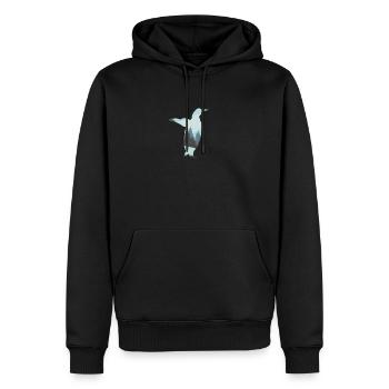 Pingouin pingouins pôle sud - Sweat à capuche Premium bio Homme - noir - Devant - Nico (187cm)