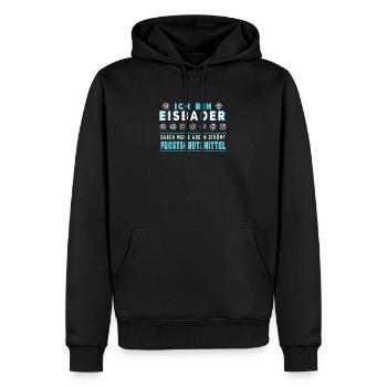 Eisbader Eisbaden Eis schwimmer Kältebad Geschenk - Männer Premium Bio Hoodie - Schwarz - Vorne - Nico (187cm)