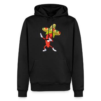 Chili Dabbing - Men’s Premium Organic Hoodie - black - Front - Nico (187cm)