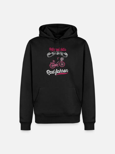 Mir reichts, ich gehe rad fahren Fahrrad Radsport - Männer Premium Bio Hoodie - Schwarz