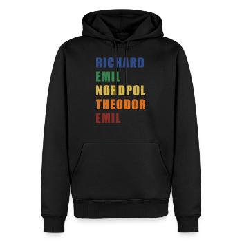 Rente Nato Alphabet Pilot Geschenk Bundeswehr - Männer Premium Bio Hoodie - Schwarz - Vorne - Nico (187cm)