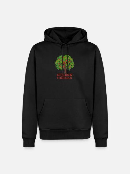 Apfelbäume Apfel Apfelbaum Apfelsaft Geschenk - Männer Premium Bio Hoodie - Schwarz
