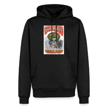 REGGAE PARTY - Männer Premium Bio Hoodie - Schwarz - Vorne - Nico (187cm)