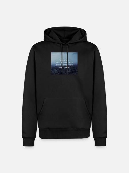 Ich will nur - Philipp Poisel - Männer Premium Bio Hoodie - Schwarz