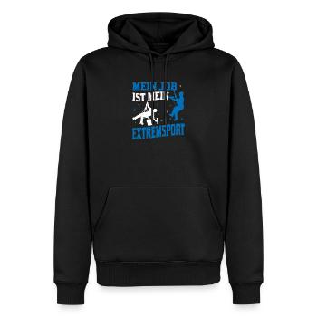 Fensterreiniger Industriekletterer Reinigungskraft - Männer Premium Bio Hoodie - Schwarz - Vorne - Nico (187cm)