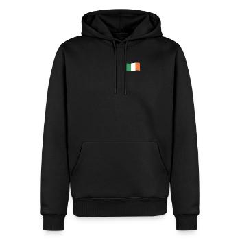Irlande Drapeau De l’Irlande Drapeau De l’Éire Pays - Sweat à capuche Premium bio Homme - noir - Devant - Nico (187cm)