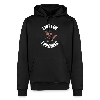 Gunaholic Guns Lover & Pro Gun Laws Shooting Range - Männer Premium Bio Hoodie - Schwarz - Vorne - Nico (187cm)