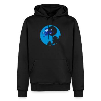 snowboader2 - Sweat à capuche Premium bio Homme - noir - Devant - Nico (187cm)