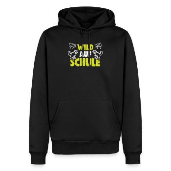 Kita Abgänger Schulkind Einschulung Kindergarten - Männer Premium Bio Hoodie - Schwarz - Vorne - Nico (187cm)