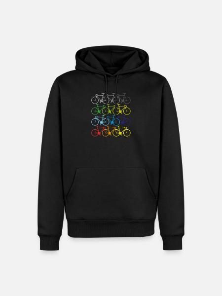 Vélo sport d'été - Sweat à capuche Premium bio Homme - noir