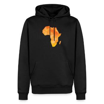 Karte Afrika - Männer Premium Bio Hoodie - Schwarz - Vorne - Nico (187cm)