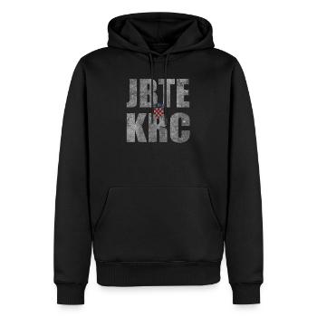 Paris Woman Silhouette Skyline T Shirt Design - Männer Premium Bio Hoodie - Schwarz - Vorne - Nico (187cm)