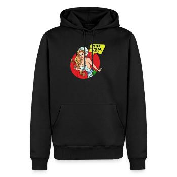 Spaghetti Sexy Frau Nudeln Pasta Asciutta Italien - Männer Premium Bio Hoodie - Schwarz - Vorne - Nico (187cm)
