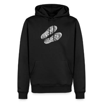 Punk rock punk rock grunge rock musique musique punk - Sweat à capuche Premium bio Homme - noir - Devant - Nico (187cm)