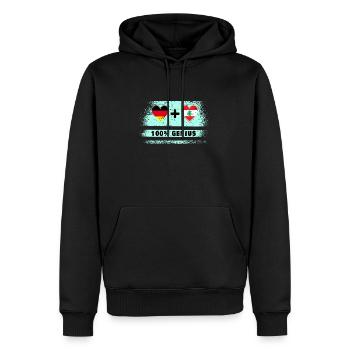 Germany and Lebanon 100% Awesome / Gift - Men’s Premium Organic Hoodie - black - Front - Nico (187cm)