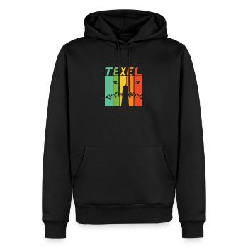 Conception / cadeau de phare de Texel - Sweat à capuche Premium bio Homme - noir - Devant - Nico (187cm)