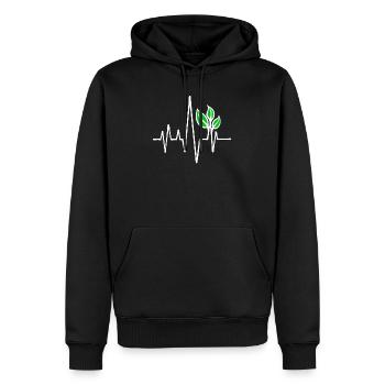 Environmental Protection Vegan - Men’s Premium Organic Hoodie - black - Front - Nico (187cm)