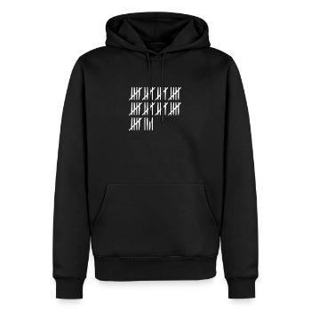 49th birthday tally sheet 49 years old - Men’s Premium Organic Hoodie - black - Front - Nico (187cm)