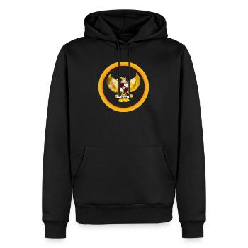Indonésie Garuda pancasila Indonesia - Men’s Premium Organic Hoodie - black - Front - Nico (187cm)