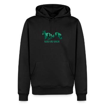 Protection de l’environnement Écureuils Changement climatique Conservation de la nature - Sweat à capuche Premium bio Homme - noir - Devant - Nico (187cm)