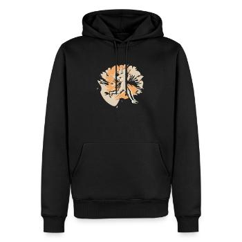 Stylish runner always one step ahead - Men’s Premium Organic Hoodie - black - Front - Nico (187cm)