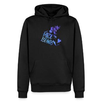 Féroé (îles) - Sweat à capuche Premium bio Homme - noir - Devant - Nico (187cm)