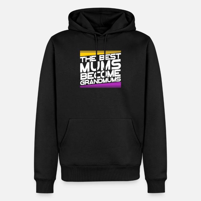 Oma Glückwunsch Großmutter Großmama Statement - Männer Premium Bio Hoodie - Schwarz