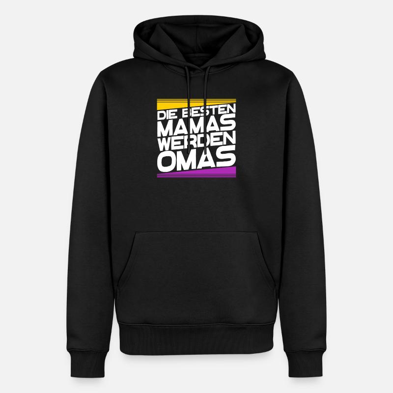 Großmutter Oma gratulation Statement Großmama - Männer Premium Bio Hoodie - Schwarz