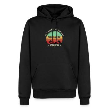 Conception du safari Germiston en Afrique du Sud - Sweat à capuche Premium bio Homme - noir - Devant - Nico (187cm)
