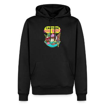 Chocolate Sweets Dessert Candy Statement - Sweat à capuche Premium bio Homme - noir - Devant - Nico (187cm)