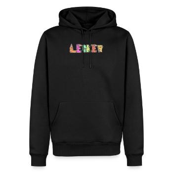 Lecker Eis Nachspeise Süßigkeiten Naschkatzen - Männer Premium Bio Hoodie - Schwarz - Vorne - Nico (187cm)
