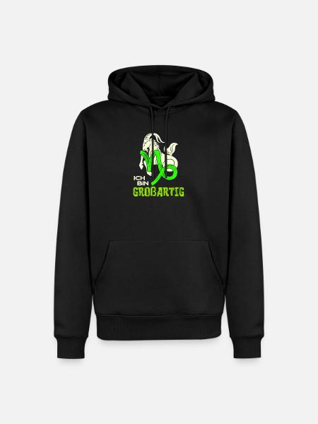 Sternzeichen Horoskop Steinbock Cool Statement - Männer Premium Bio Hoodie - Schwarz