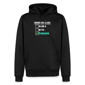 Aberglaube Horoskop Steinbock Tierkreis Statement - Männer Premium Bio Hoodie - Schwarz - Vorne - Nico (187cm)