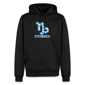 Tierkreiszeichen Spruch Steinbock Astronomie - Männer Premium Bio Hoodie - Schwarz - Vorne - Nico (187cm)