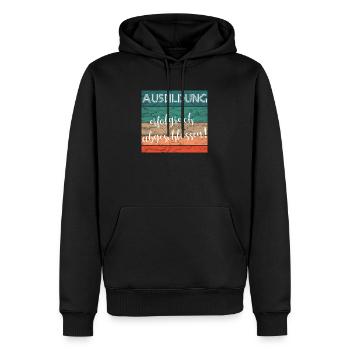 Ausbildung erfolgreich abgeschlossen Lehre retro - Männer Premium Bio Hoodie - Schwarz - Vorne - Nico (187cm)