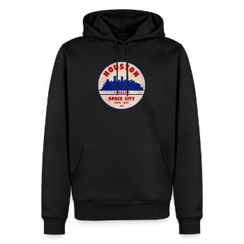 Houston - Sweat à capuche Premium bio Homme - noir - Devant - Nico (187cm)